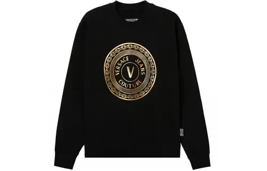 Versace Jeans Couture metallic logo print jumper