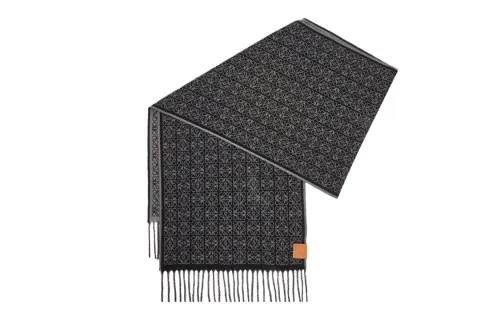 LOEWE Knit Scarves Unisex Black