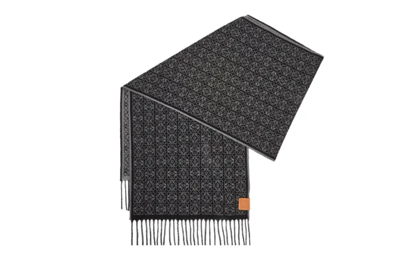 LOEWE Knit Scarves Unisex Black
