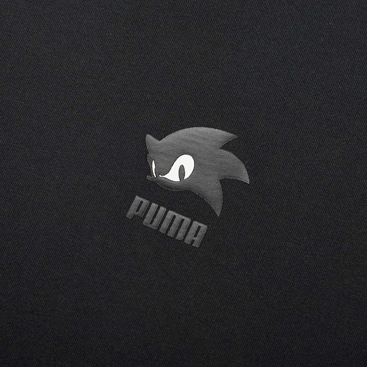 Мужская футболка PUMA x Sonic Long Sleeve (черная) — фото 3