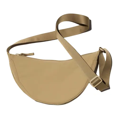 UNIQLO Polyamide Crossbody Bag, Shoulder Bag Regular Women's Beige