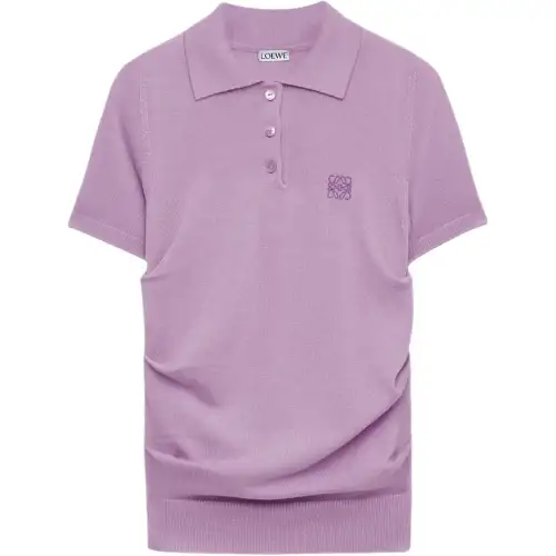 Loewe Logo Embroidered Short-Sleeved Jumper