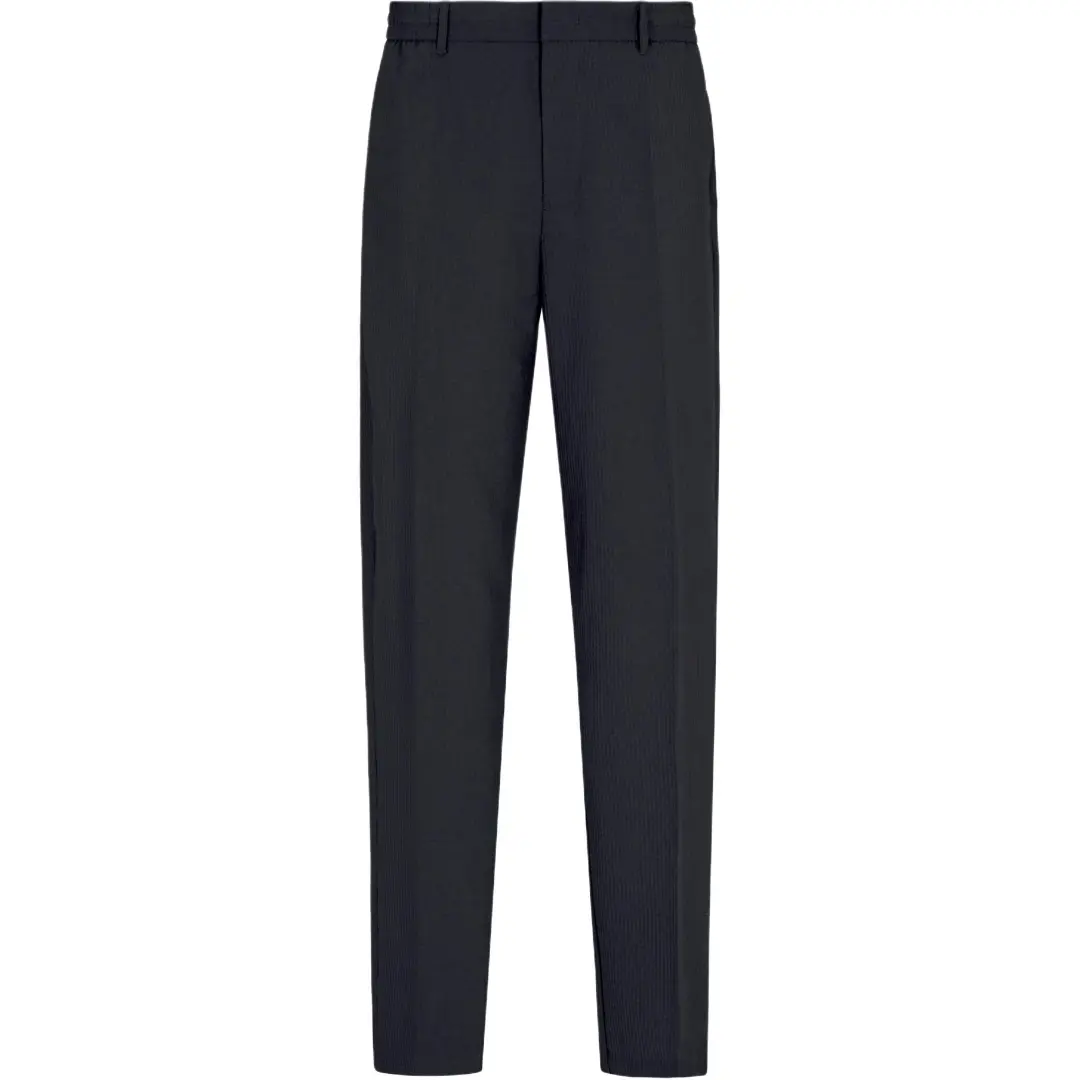 EMPORIO ARMANI Elasticated Back Seersucker Trousers