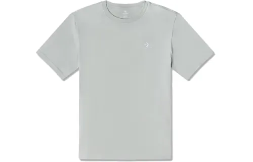 Converse T Shirts Unisex Gray Crew Neck Moderate Straight Fit
