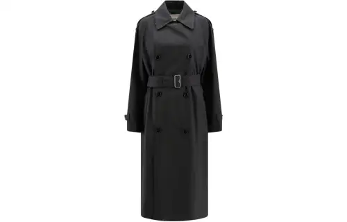 Burberry Double-Breasted Belted-Waist Trench Coat
