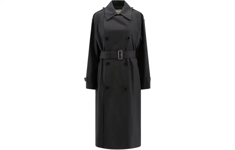 Burberry Double-Breasted Belted-Waist Trench Coat