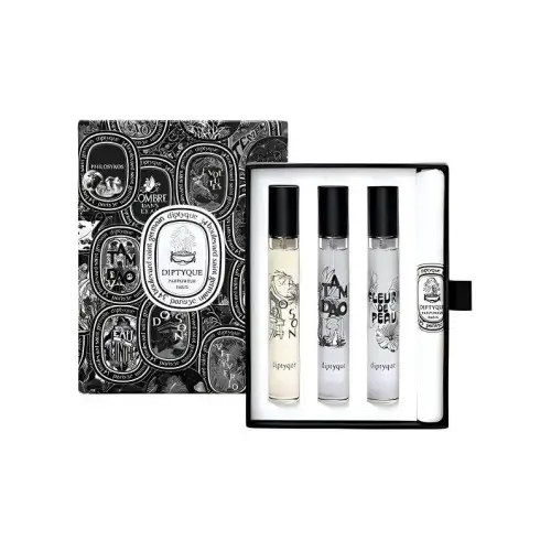 Diptyque Perfume Sample Set Three Piece Set Du Sand/Sandalwood/Skin Flower 7.5ml*3