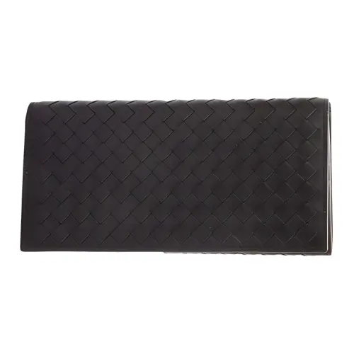 Bottega Veneta Leather Wallet Clutch Men's Black