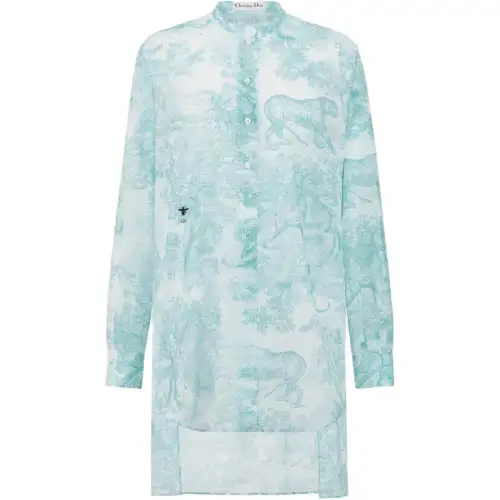 Christian DIOR Pattern Printed Long Blouse
