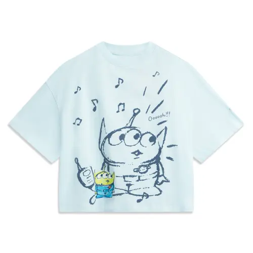 Li Ning x Disney T Shirt Women's Light Sky Blue