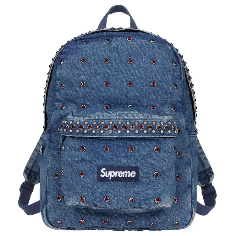 Supreme Denim Backpacks Regular Unisex Blue