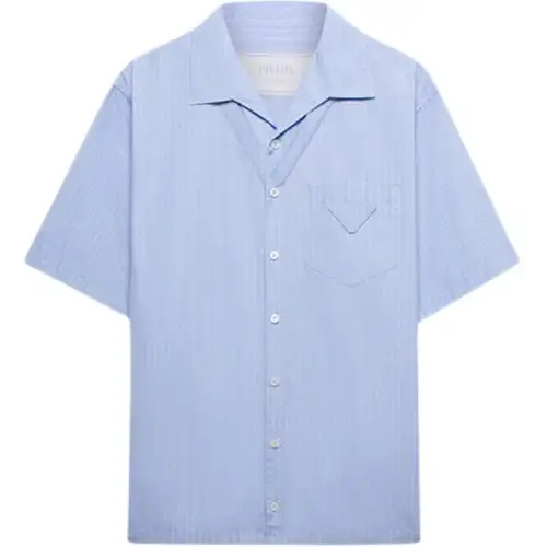 PRADA FW24 Shirt Men's Xingji Blue