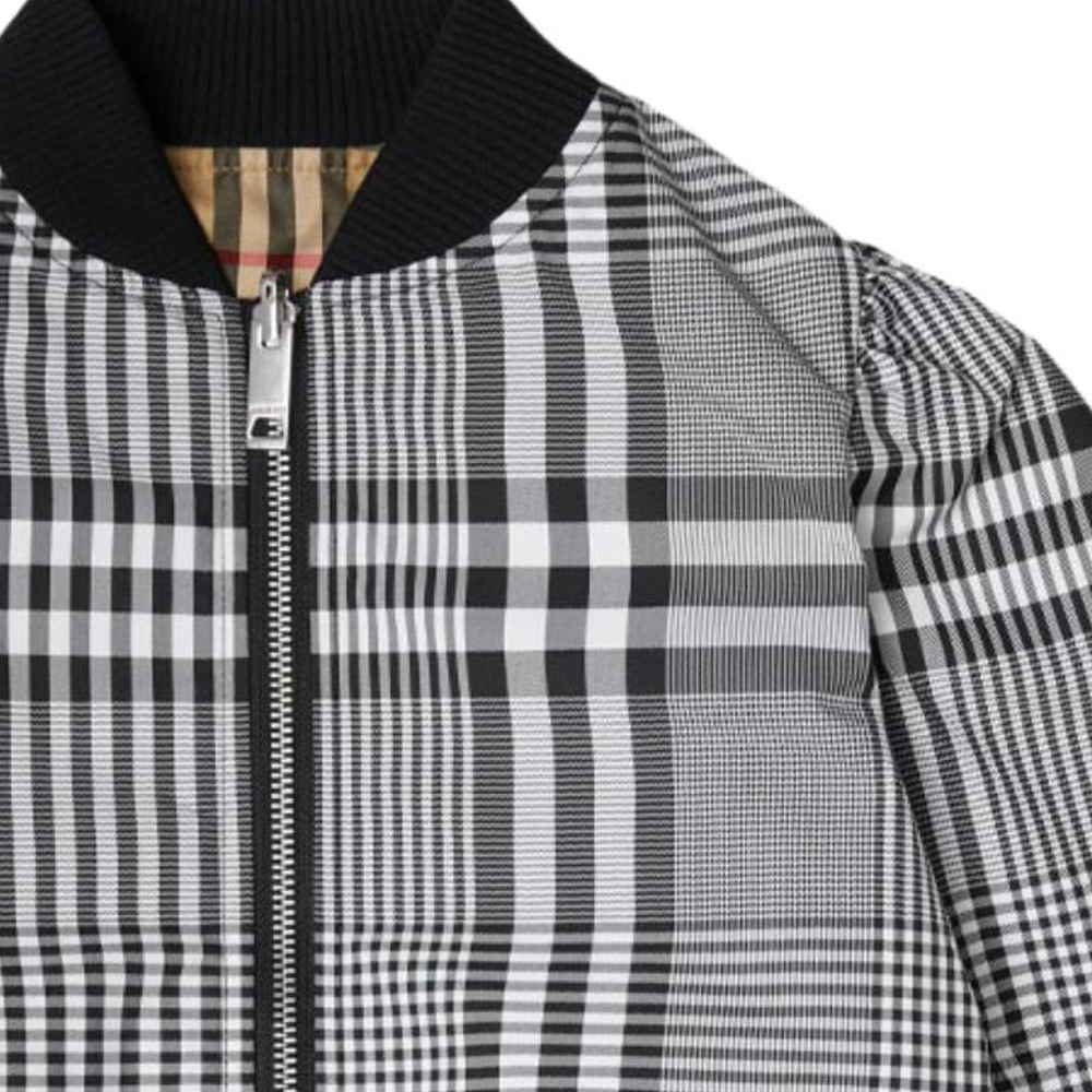 Женская куртка Burberry (черно-белый) — фото 7