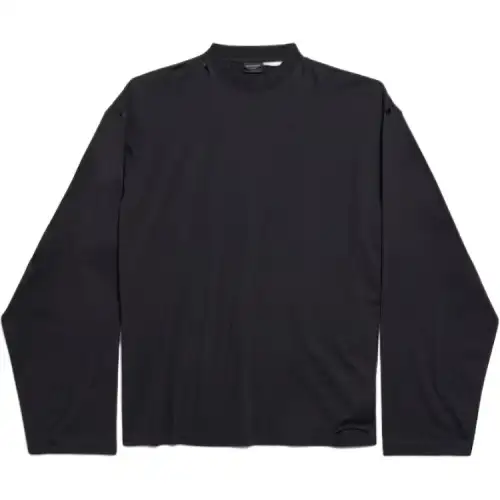 Balenciaga Logo Tape Long Sleeved T Shirt