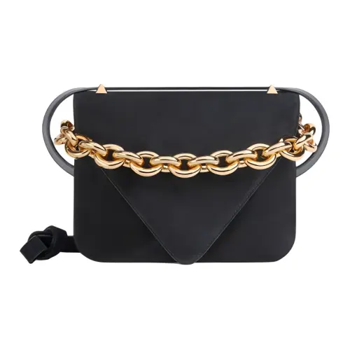 Bottega Veneta Suede Envelope Shoulder Bag Women's Black