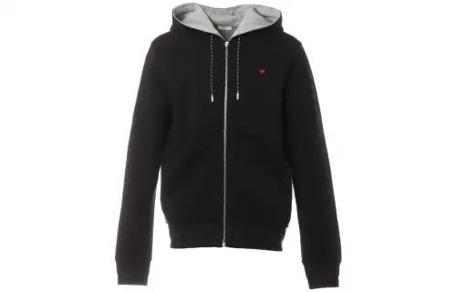 DIOR Jackets Men's Black Hooded Moderate Other