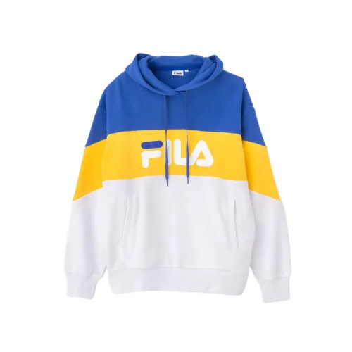 FILA Sweatshirts Unisex Blue Hooded Moderate Regular