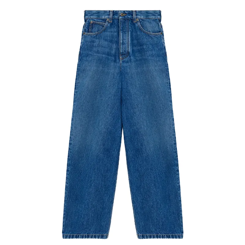 LOEWE FW25 Jeans Men's Vintage Blue