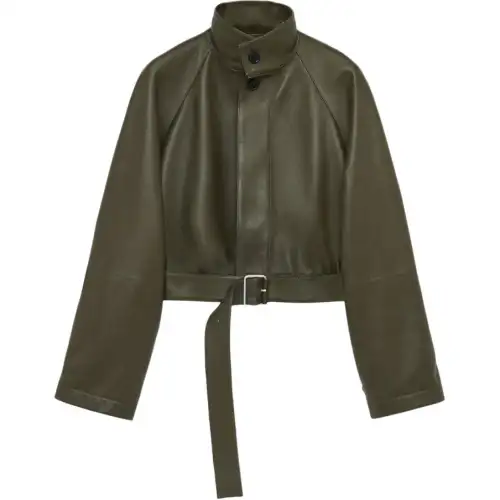 LOEWE High Neck Belted Jacket