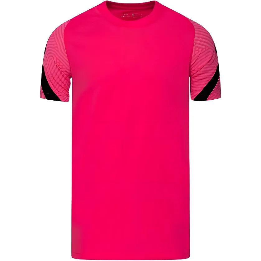Nike T-Shirts Men's Pink Crew Neck Moderate Straight Fit
