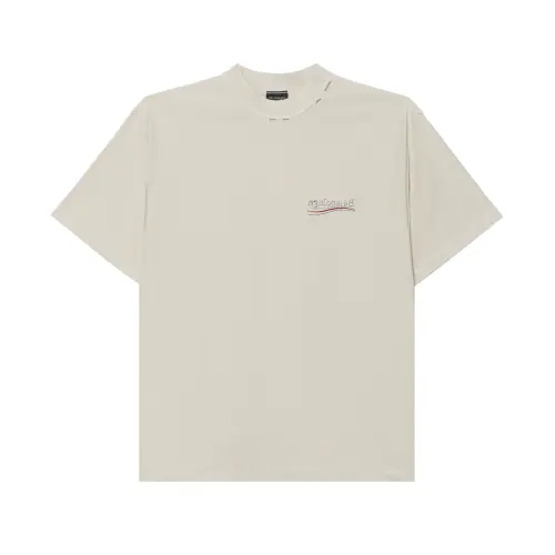 Balenciaga Logo Printed Crewneck T Shirt