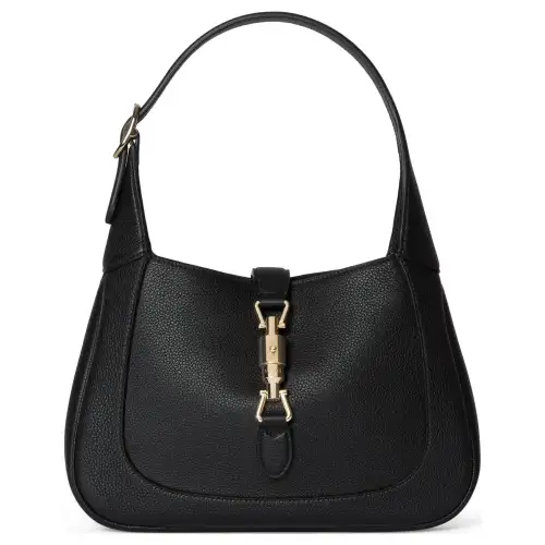 GUCCI Jackie 1961 Leather Handbag, Shoulder Bag Medium Women's Black