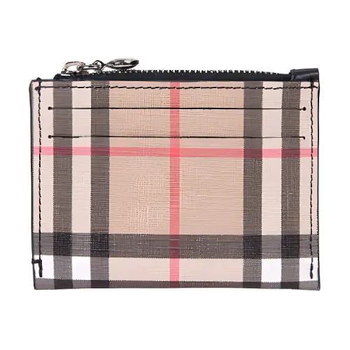 Burberry Vintage-Check Leather Cardholder