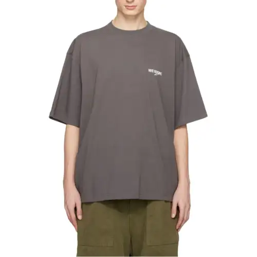 WE11DONE SS23 T Shirts Unisex Crew Neck Moderate Straight Fit