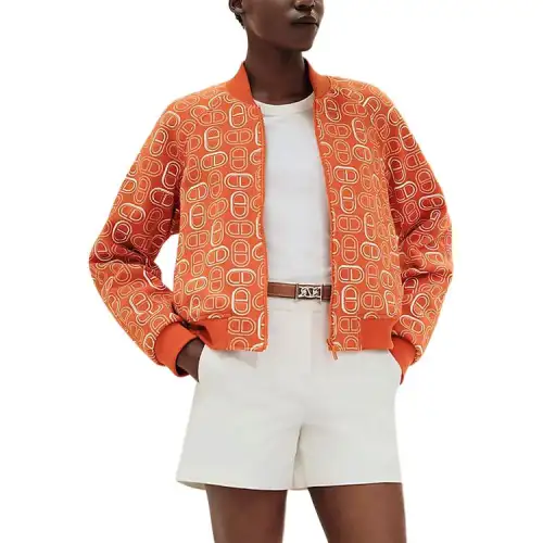 HERMES Jackets & Coats Women's Orange