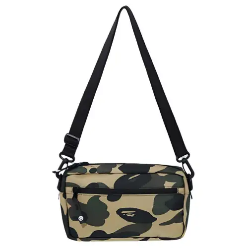A BATHING APE Bape Fabric Shoulder Bag, Crossbody Bag Unisex Camouflage