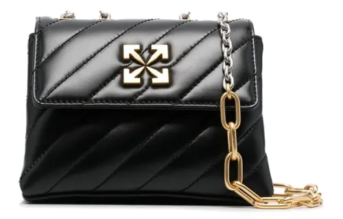 OFF WHITE Jackhammer 19 Shoulder Bag Black