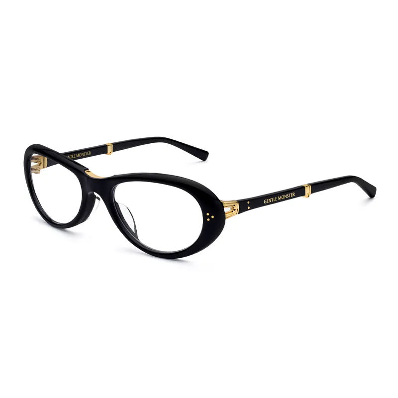 GENTLE MONSTER Irregular Shape Eyeglass Frames Unisex Black