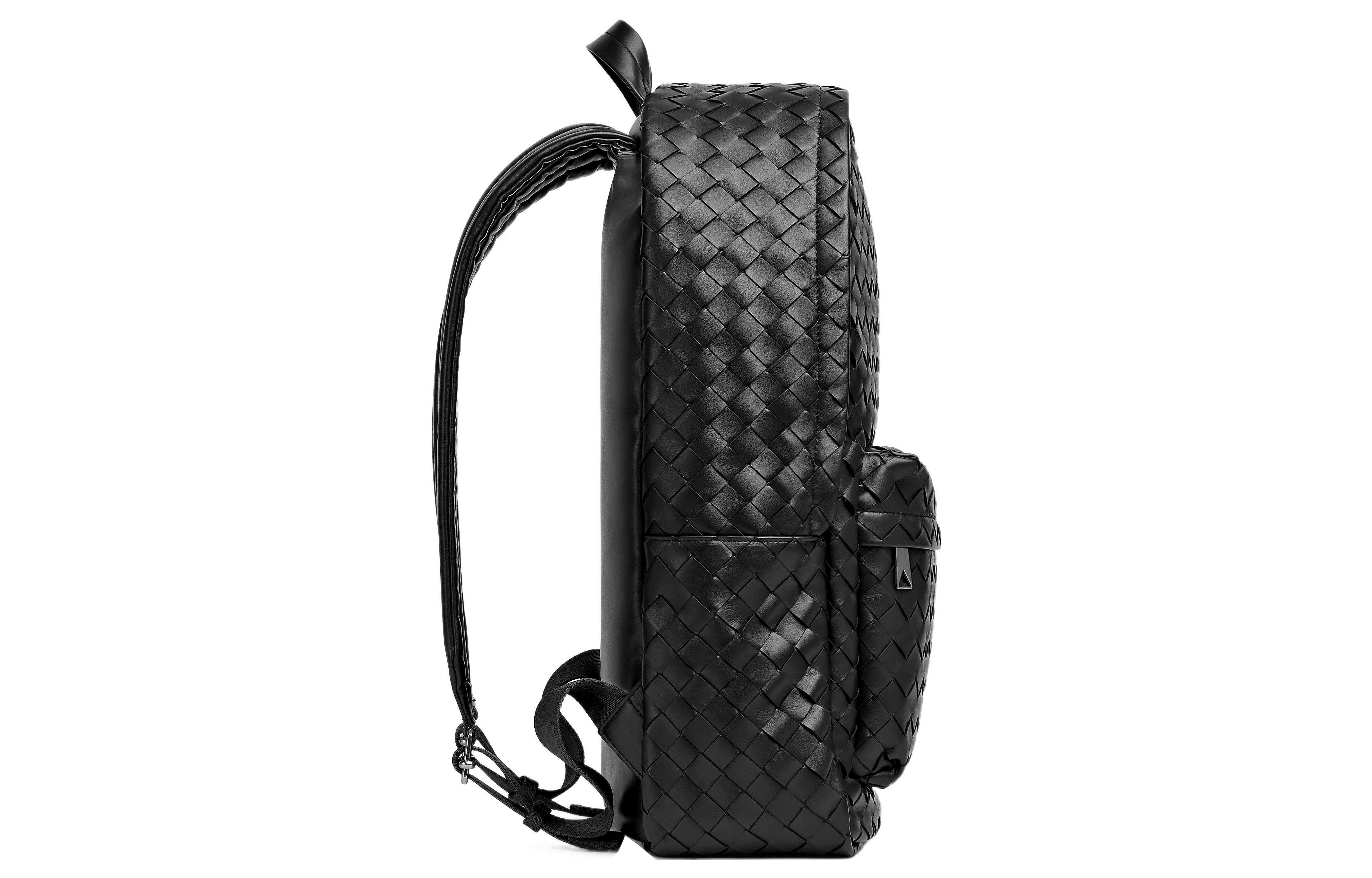 Рюкзак Bottega Veneta Intrecciato (черный) — фото 2