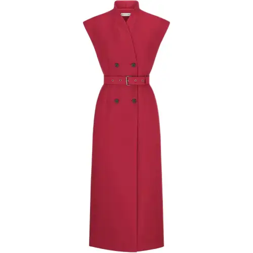 DIOR FW25 Short Sleeved Dress Women's Red