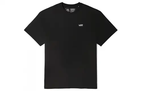 Vans T Shirts Unisex Black Crew Neck Moderate Straight Fit