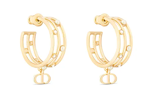 DIOR Metal Earrings Women's Gold