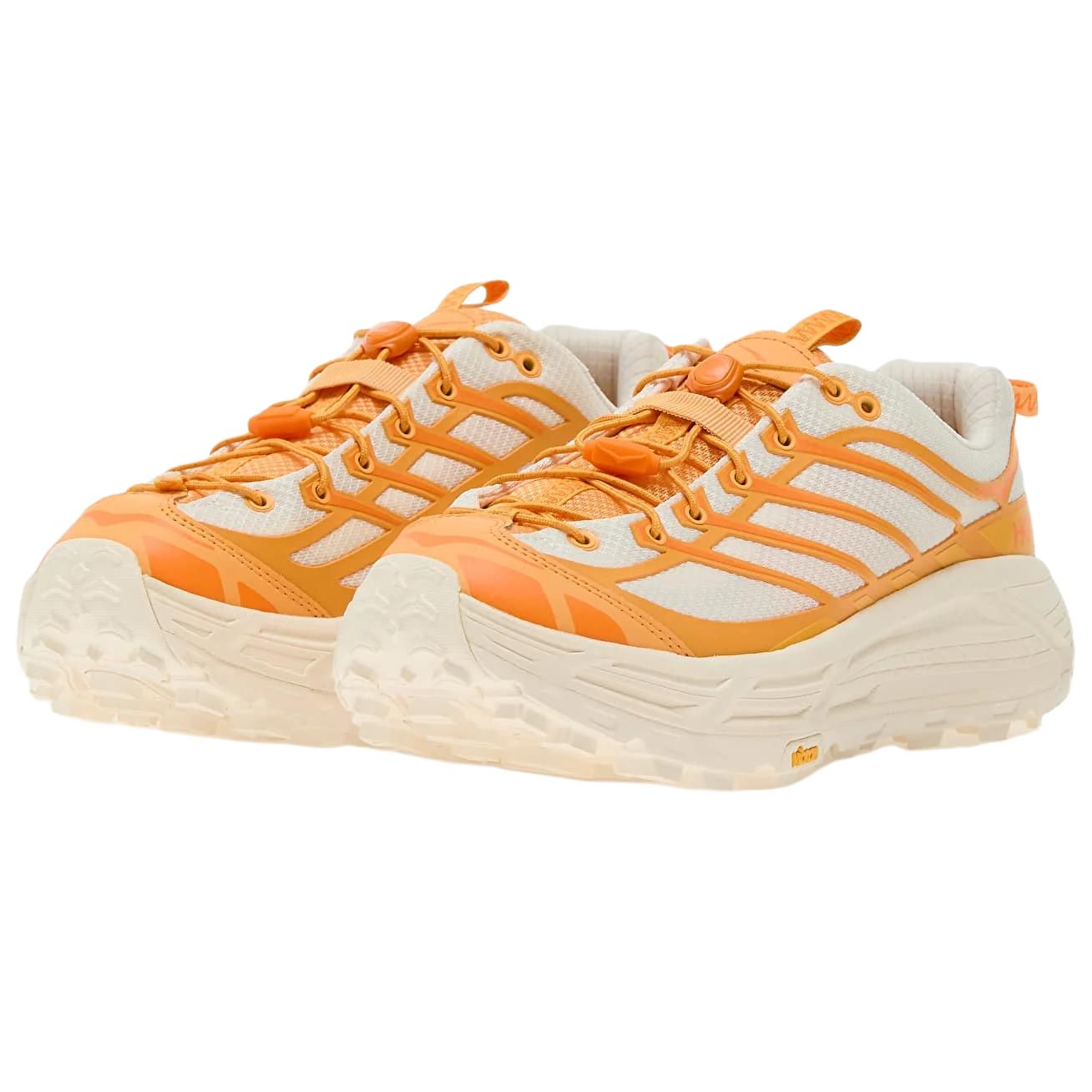 HOKA ONE ONE Mafate Three 2 Fabric Abrasion Resistant Low top Casual Running Shoes Unisex Pink Orange