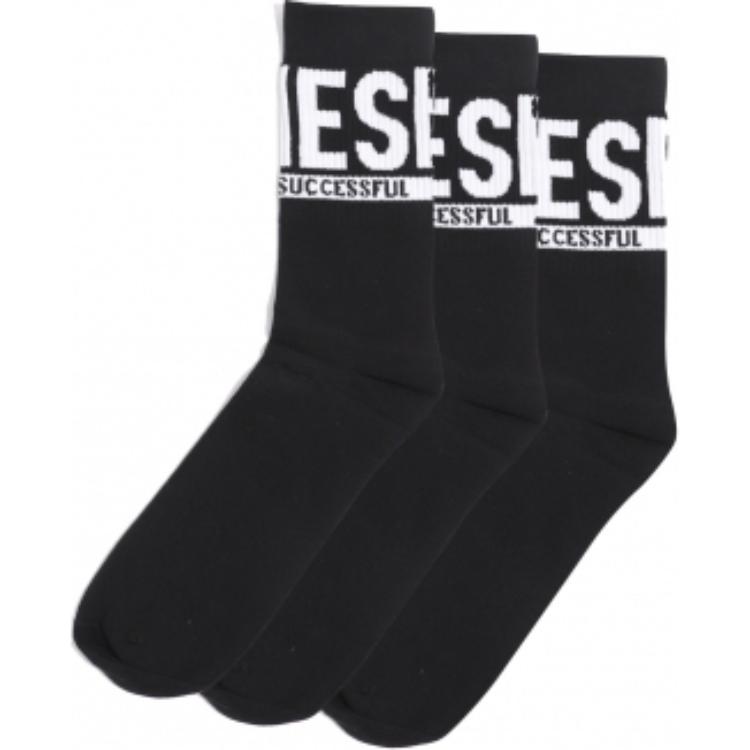 DIESEL Crew Socks Men’s 3 Pack Black