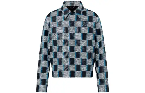 LOUIS VUITTON SS24 Leather Jacket Men's Multicolor