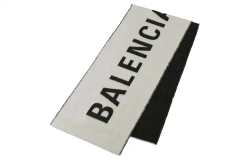 Balenciaga Knit Scarves Men's Gray