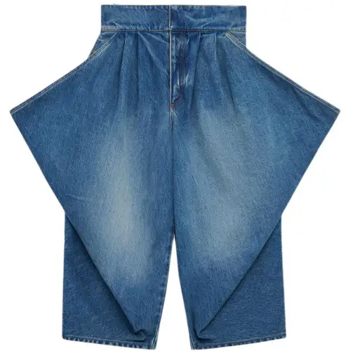 LOEWE Jeans Women's Blue Moderate Straight Fit Pants