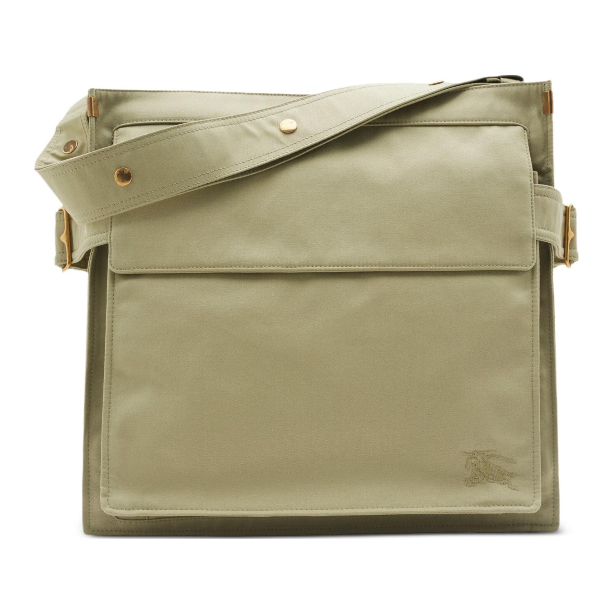 Мужская сумка Burberry Leather Shoulder Bag (зеленая)