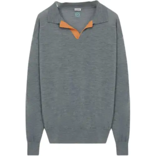Loewe polo-neck long-sleeve top
