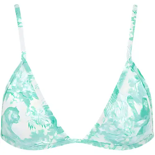 Christian DIOR All Over Patterned Tied Bikini Top