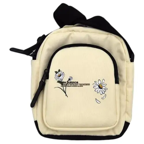 New Balance Fabric Crossbody Bag, Shoulder Bag Regular Unisex White