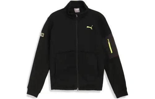 PUMA Jackets Men's Black Stand Collar Moderate Other