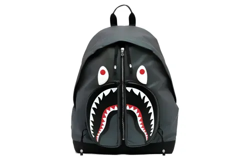 A BATHING APE Metal Accessories Polyester Backpack Men's Black