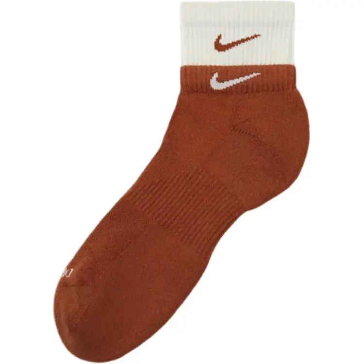 Nike Ankle Socks Unisex 1 Pack Dark Reddish brown / Dark Reddish brown / Sail White