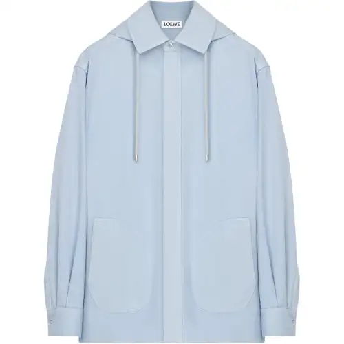 Loewe hooded shirt jacket