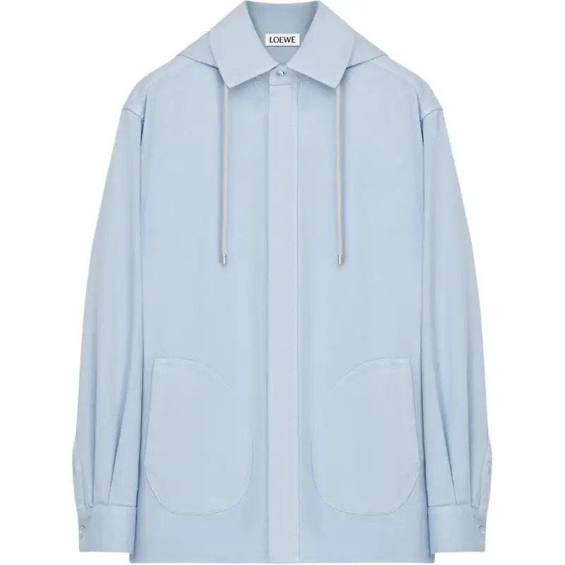 Loewe hooded shirt jacket